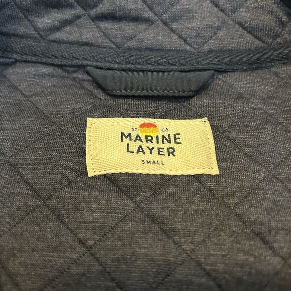 Marine Layer Corbet Full Zip Vest in Navy - Men's Small - Picture 5 of 10